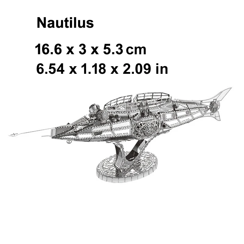 3D Metal Puzzle Nautilus model KITS Assemble Jigsaw Puzzle Gift Toys For Children