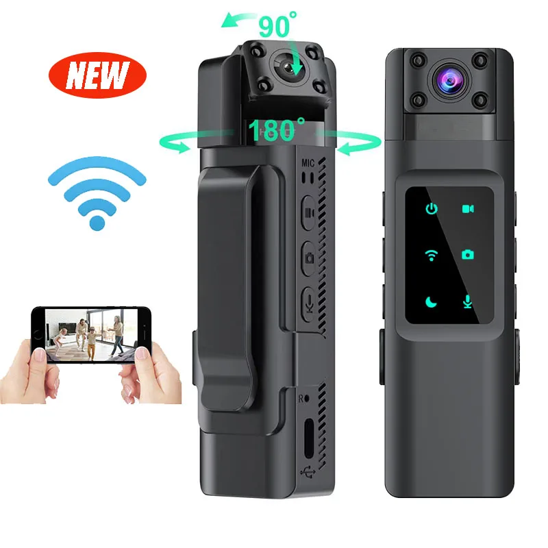 2024 NEW WIth Wifi Hotspot Mini Camera 1080P Portable Digital Video Recorder Body Camera Night Vision DVR Miniature Camcorder