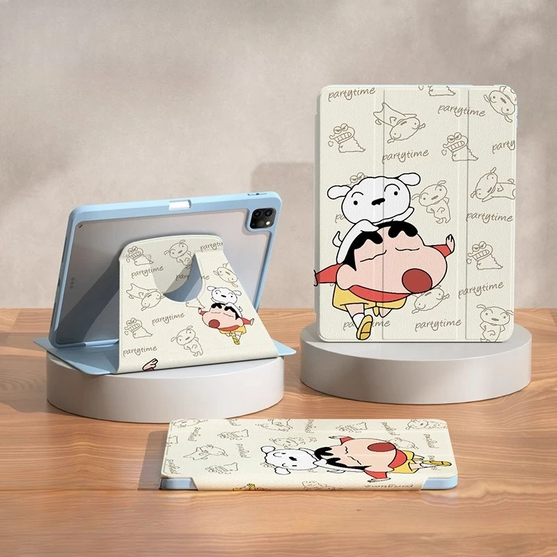 

Crayon Shin-chan для iPad Case Funda ipad8/9/10 A16 11 дюймов Защитный чехол Air 3 4 5 10,9 дюйма M2 M3 Pro 4 5 6 12,9 дюйма M4 Чехол для планшета