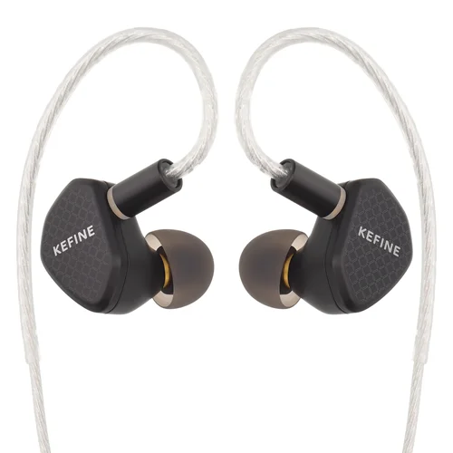 Kefine Klean Auriculares HiFi IEM con controlador dinámico de diafragma DLC de 10 mm con cable de cobre plateado de alta pureza para señal limpia