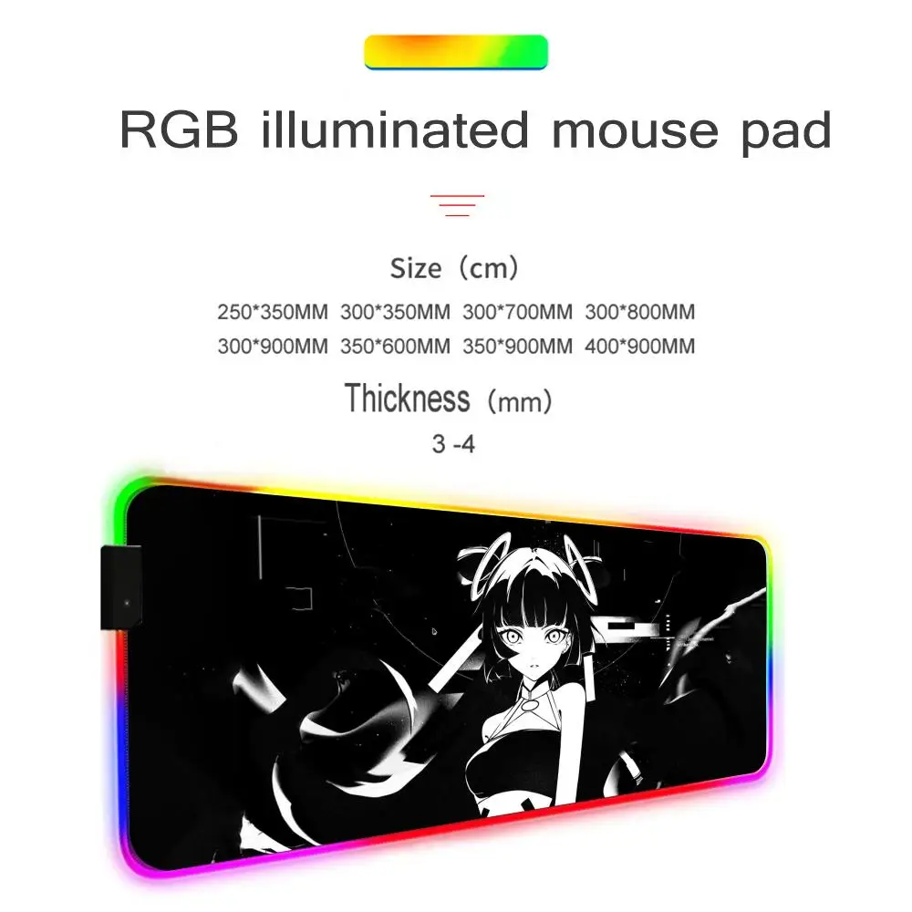 SKYPAD Sora x Yume Mouse Pad RGB Mouse Pad Extended Gaming Keyboard Seven colors LED Mats Large 1000x500mm XXL Gamer