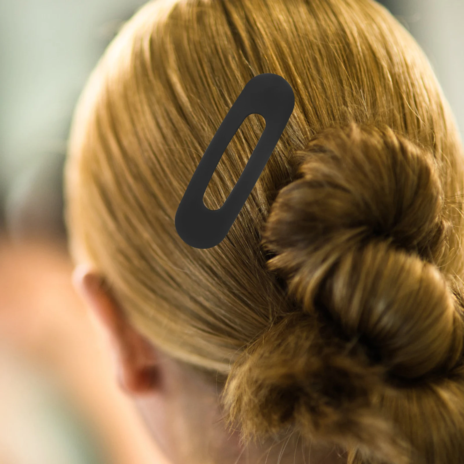 

4pcs Hair Clips Frosted Plastic Flat Claw Bangs Barrette French Style Sectioning Beige Caramel Black Brown Accessories