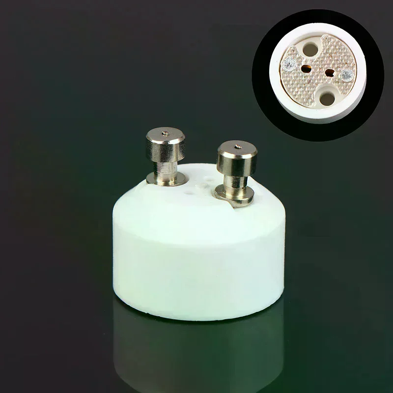 To MR16 High Quality Ceramic Socket Base Halogen LED Light Bulb G4 GU5.3 GY6.35 Pin Adapter White Converter Lamp Holder GU10