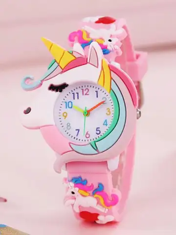 2024 nuovo arcobaleno nuvola stampato cinturino in Silicone orologio per bambini ragazza simpatico cartone animato orologio al quarzo bambini orologi ragazzi ragazza Watche