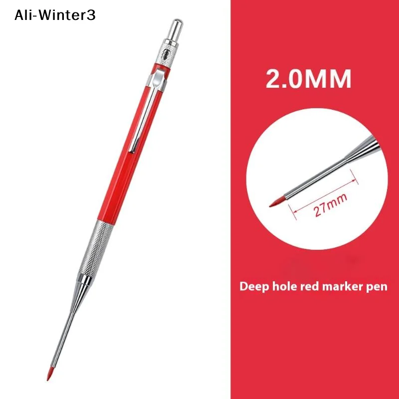 

(YY) 1 шт. НОВЫЙ механический карандаш для глубоких отверстий 2,0 мм для деревообработки или 8 шт. сменных грифелей 2,0 мм 2B для маркировочного карандаша для деревообработки