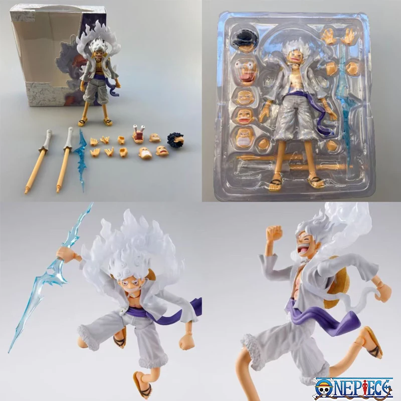 

One Piece Luffy Anime Figure Gear Fifth Sun God Nika Luffy Action Figurine PVC Model Collection Decoration Toys Birthday Gifts