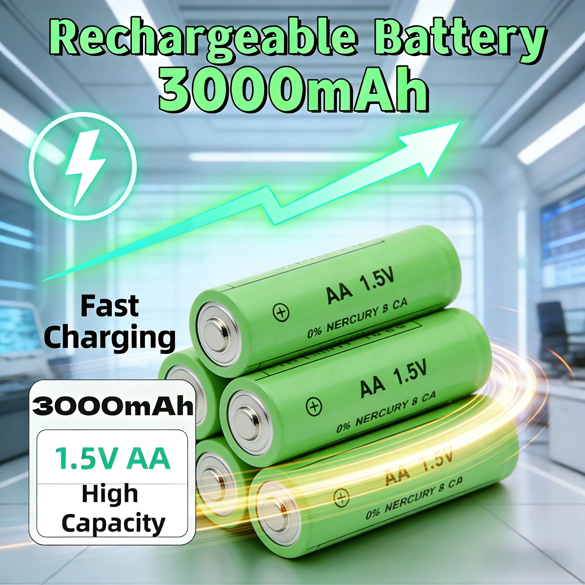 Akumulator 3000mAh 1.5V AA AAA, długotrwały, do myszy bezprzewodowych, zabawek, aparatów, pilotów, latarek, myszy. — zdjęcie produktu 3