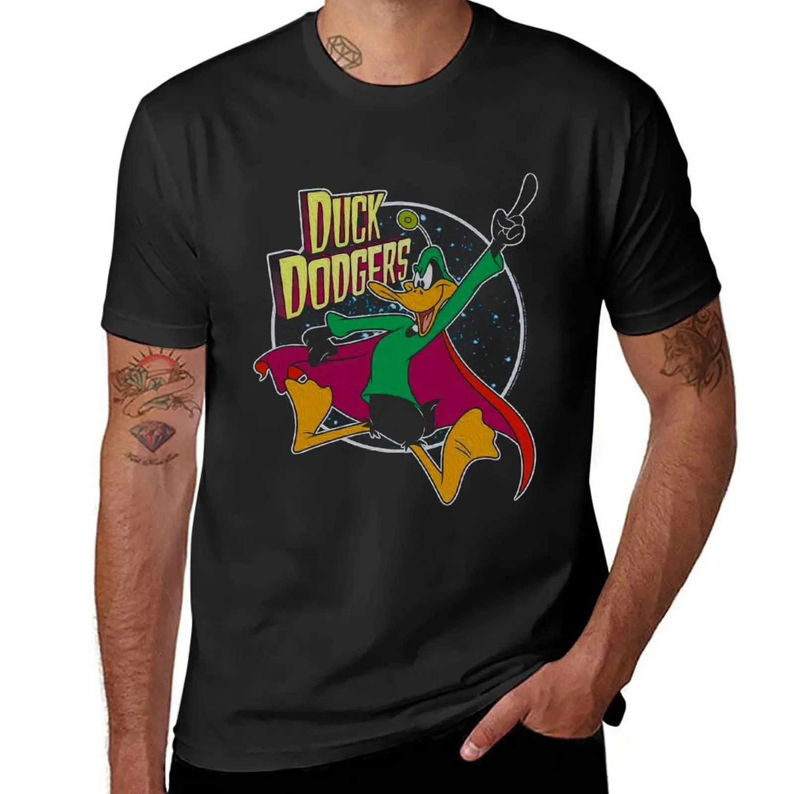 duck dodgers in the 241?2 T-Shirt plus sizes shirts graphic tees vintage blacks mens t shirts pack