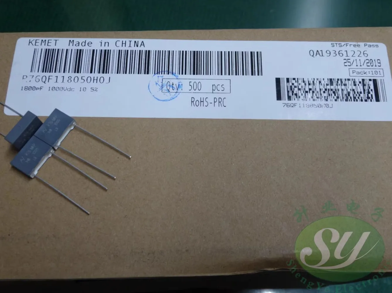

20PCS AV R76 0.0018uf/1000V 1.8nf 1800pf 1n8 New film capacitor 10MM