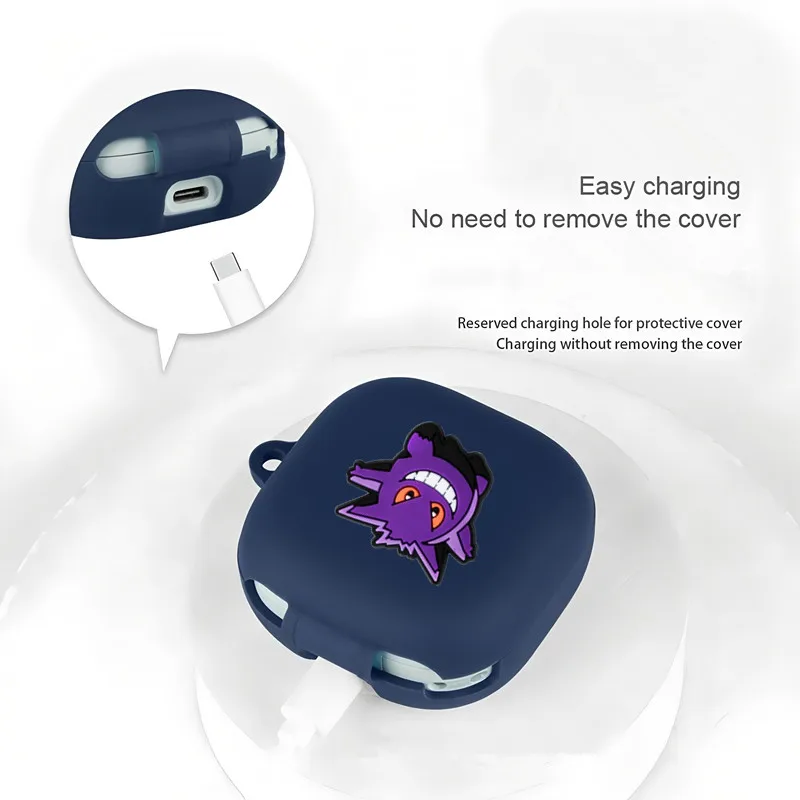 Potdemiel Pokemon Earphone Case For Anker Soundcore P31i/R60i NC Silicone Wireless Earbuds Anti-fall Protective Cover - view 6