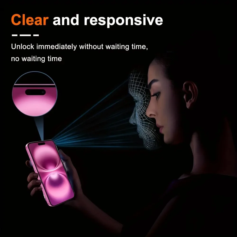 3 قطعة غطاء كامل حامي شاشة الخصوصية آيفون 16 15 13 برو ماكس 16e 15 زائد الزجاج المقسى آيفون 14 12 11 برو X XR XS