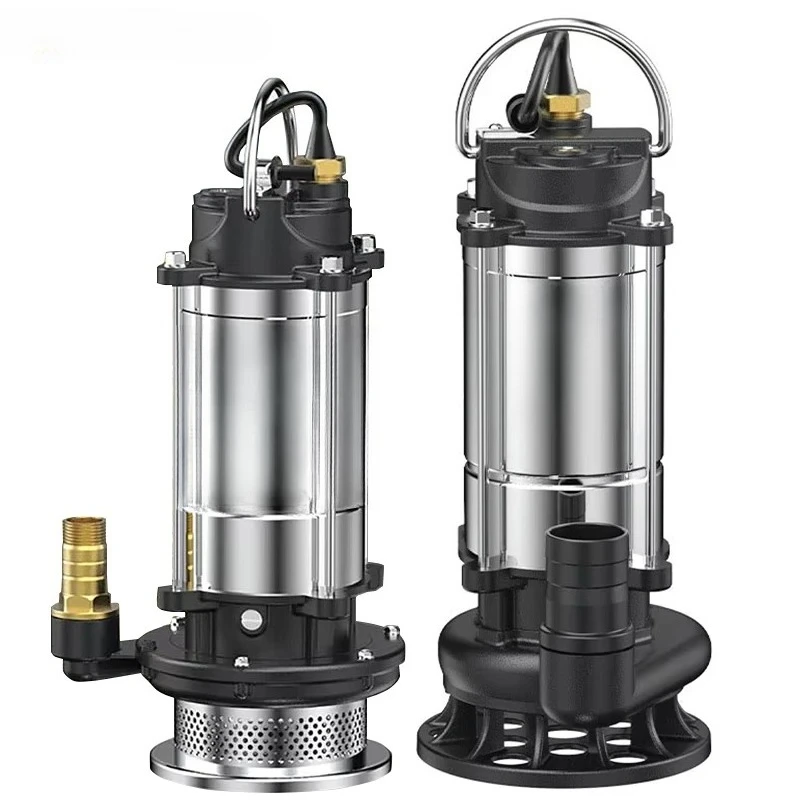 

Stainless Steel Submersible Pump 220V High Head Self-priming Sewage Pump for Agricultural Pumping Garden Drainage Irrigation