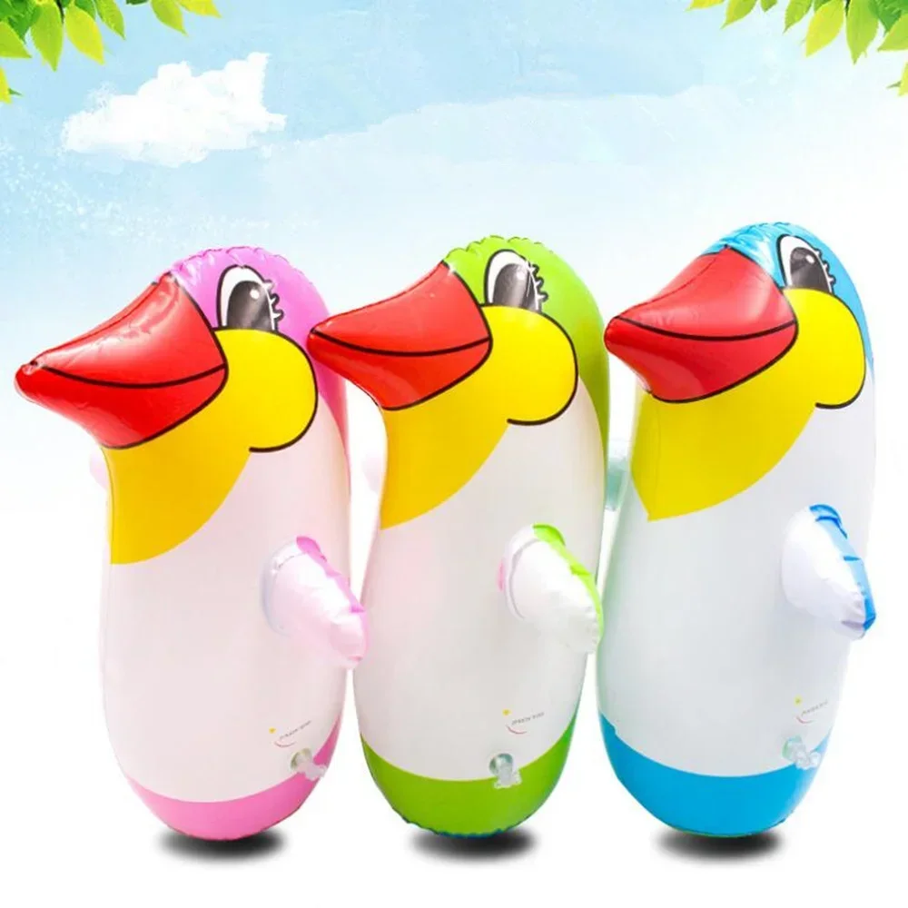 1 st 34 cm Opblaasbare Pinguïn Tumbler Speelgoed Bad Speelgoed Zwembad Speelgoed Kinderen Water Spelen Speelgoed voor Kinderen Tuin Party Decor Supplies