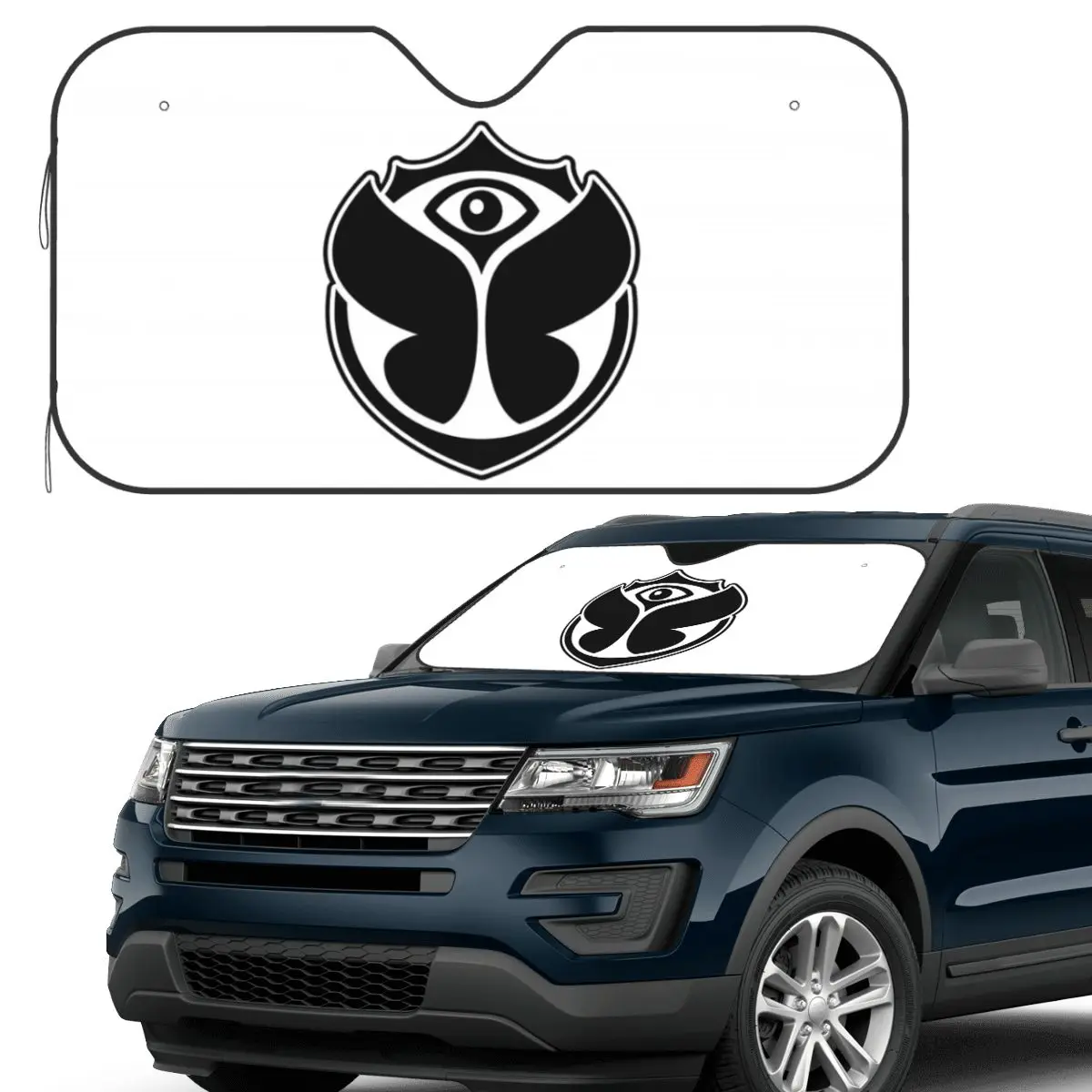 

Tomorrowland Adult Cowboy Sunshade Windscreen Car Front Windshield Window Sun Visor Accessories Covers