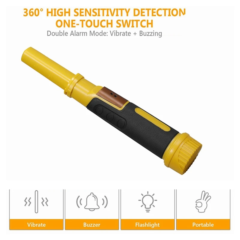 Detector de metais subaquático 2 em 1, ponteiro, mergulho, tesouro, à prova d'água, portátil, fácil instalação