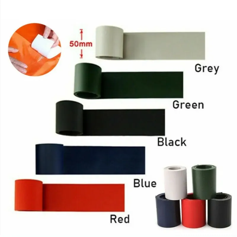 1 Rolls PVC Rubber Repair Patch Without Glue Waterproof Inflatable Boats Patch Tool Kit Dinghy Leaking Patching Roll