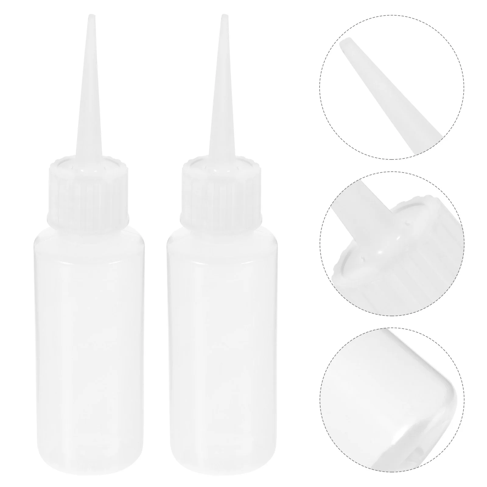 

20Pcs 50ml Plastic Squeeze Bottles Dispenser For Liquid Glue Construction (White) Liquid Dispense Bottle