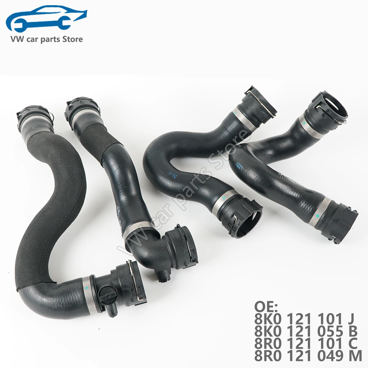 8K0 121 055 B,8R0 121 101 C,8R0 121 049 M Radiator Coolant Hose For Audi A4 A5 Q5 8K0121101J,8K0121055B,8R0121101C,8R0121049M