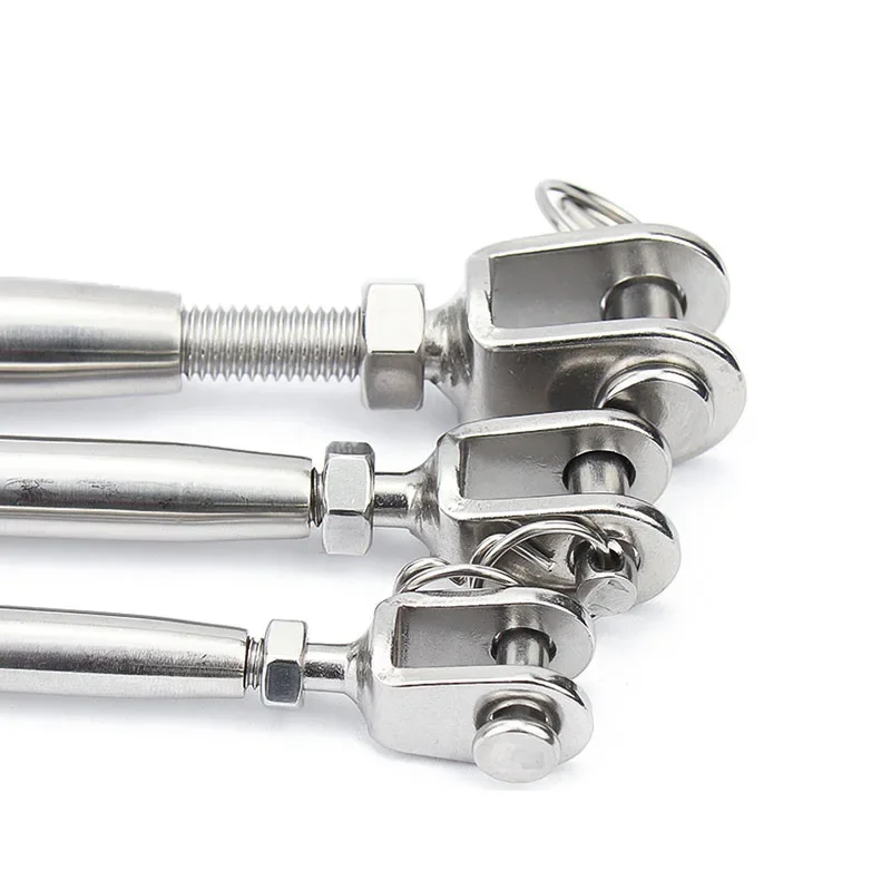 Picture 6: 1PC M5-M20 304 Stainless Steel  Rigging Screw Closed Body Jaw Turnbuckle Bolt Wire Rope Tensioner Length Adjuster Clamp ﻿