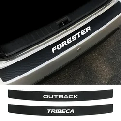 Car Rear Bumper Decor Sticker Trunk Guard Protcctor Decal Auto Accessories For Subaru Forester XV Outback Legacy WRX BRZ Ascent