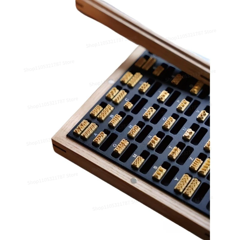 Movable Type Mold Bronzing Machine Combination Copper Mold Handmade Leather Goods Hot Stamping Packaging