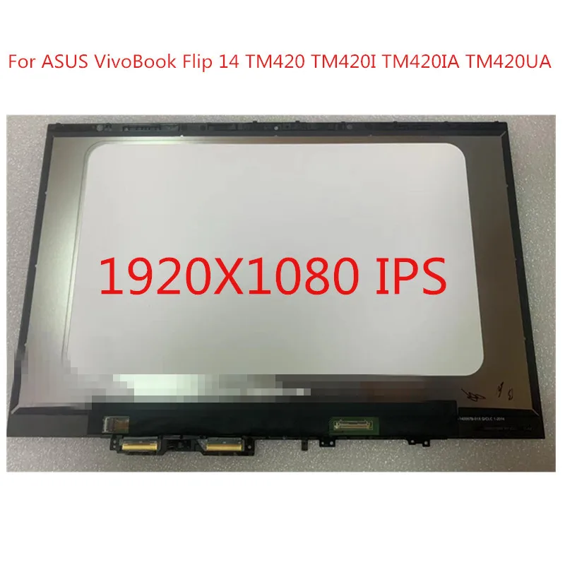 

14'' For ASUS VivoBook Flip TM420 TM420I TM420IA TM420UA LCD Display Touch Screen Digitizer assemble