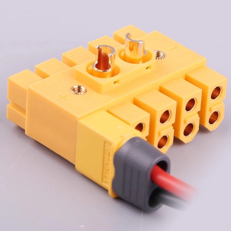 TL60-10 Power Splitters Module Power Splitters Board Power Hub Highly Current Compatibility XT60 with 90 Sheath & Screws