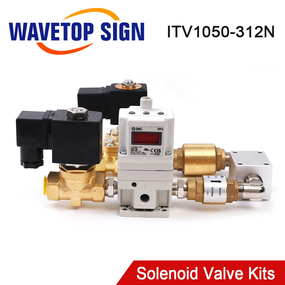 

WaveTopSign Solenoid Valve Kits 24V ITV2050-313N Pneumatic Equipment For Fiber Laser Metal Cutting Machine