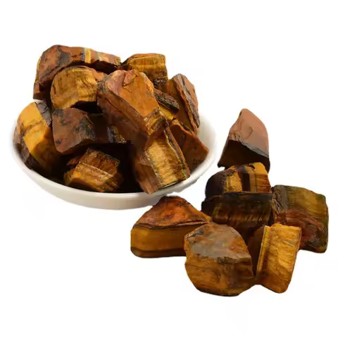 Natural Tiger Eye Raw Stone Rough Quartz Crystal Reiki Healing Rock Mineral Specimen Aromatic Diffusion Mineral Garden Specimens