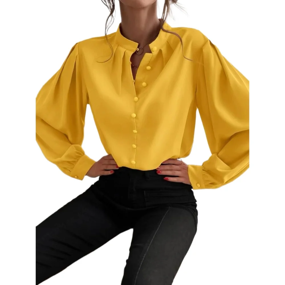 

Solid Harajuku Shirts Womens Tops Elegant Long Sleeve Casual Blouse Women Clothing Streetwear Fashion Clothes Autumn Vintage