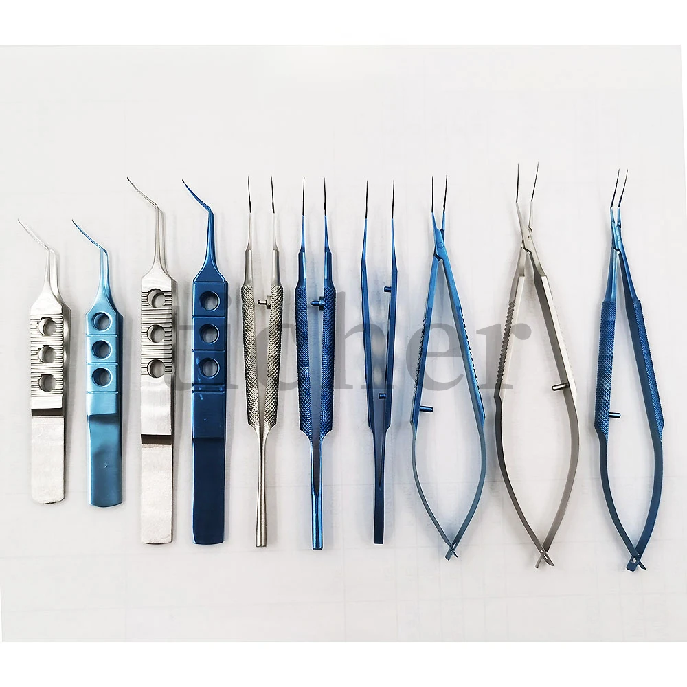 

Ophthalmic Capsulorhexis Tweezers Titanium Alloy Huff-Type 11cm Flat Handle Arc Angle Minimally Invasive 23g Small Incision 1.8