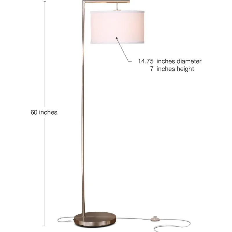 Modern Floor lamp, LED Floor Lamp for Living Rooms & Offices - Tall Standing Lamp for Bedroom Reading - Corner Pole Lamp