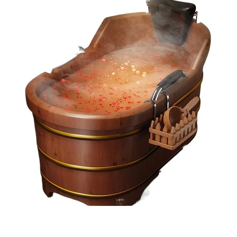 Bath tub, bathtub, cedar wood adult bathtub