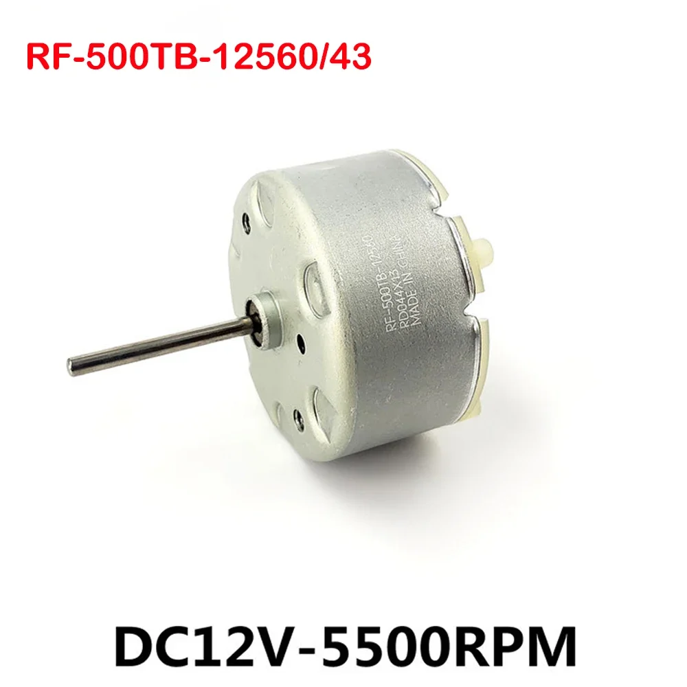 Mabuchi RF-500TB-12560 electric Motor DC 6V-12V 9V 5500RPM Metal Brush Long Shaft 19mm Round Motor  Household appliances