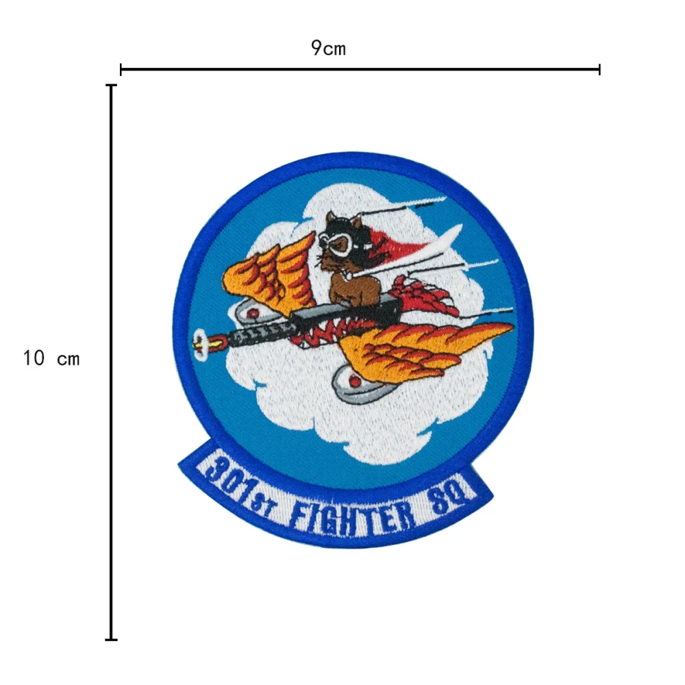 Fighter Pilot Embroidered Iron on Patch Funny Cool DIY Badges for Jackets Vests Bags Accessories Free Shipping Appliques Garment