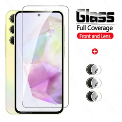 Glass For Samsung Galaxy A35 5G Tempered Glass Camera Lens Film A55 A25 A15 A05s A05 4G A 35 55 15 25 05s Screen Protector Cover