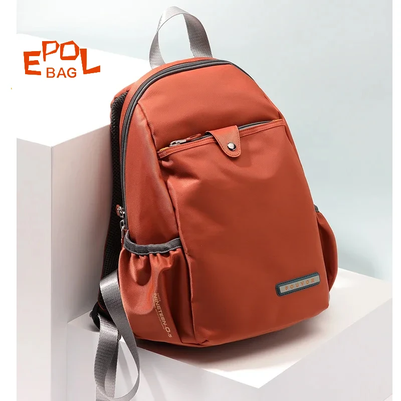 

EPOL Travel Backpacks Woman Large Capacity Nylon Waterproof Sports Backpack Multiple Pockets Canvas Light School Bags 2587-24