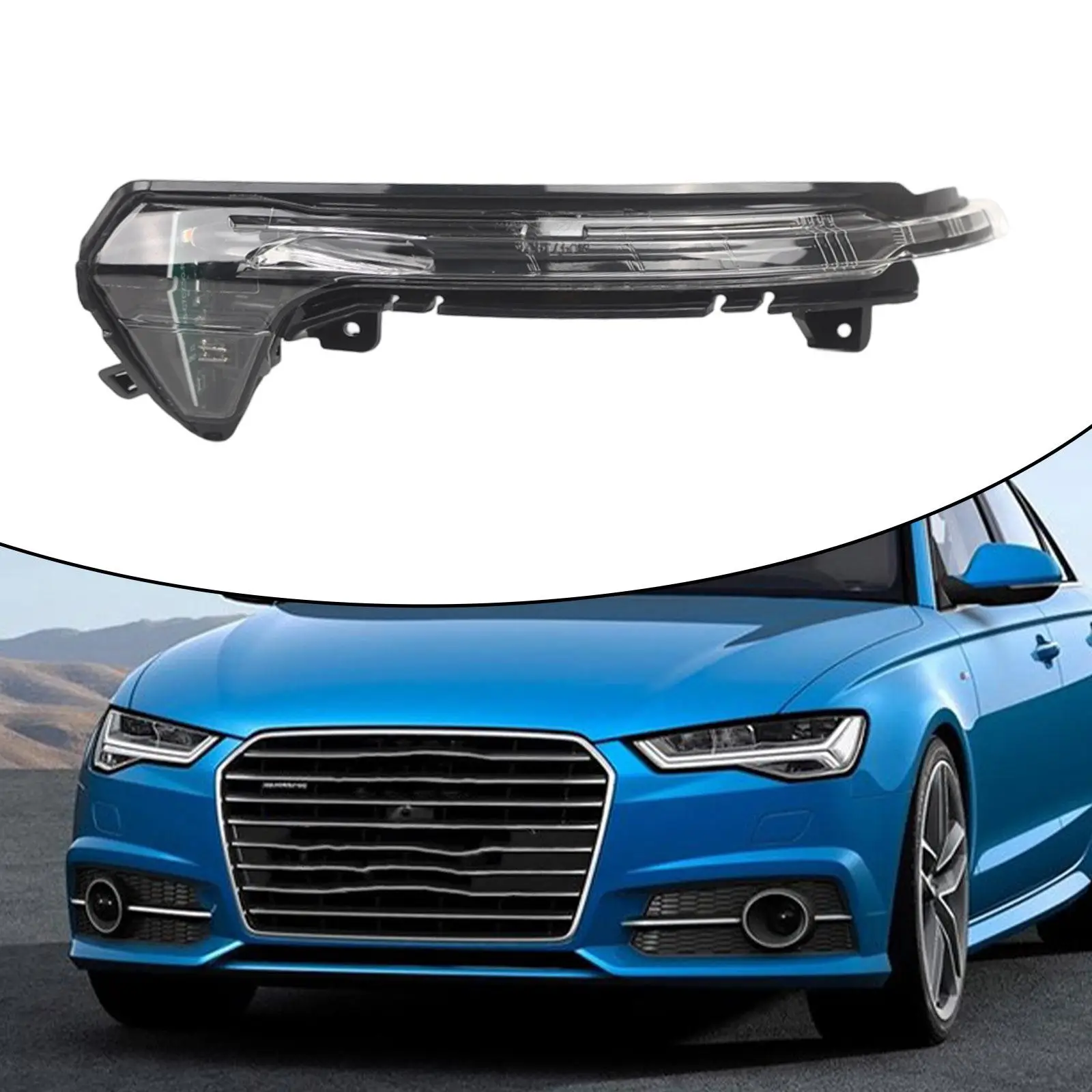 

Car Rearview Mirror Turn Signal Light 4G5949102B 4GD949102 Spare Parts Easy to Install Accessory for Audi A6 7.5 C7 12-18