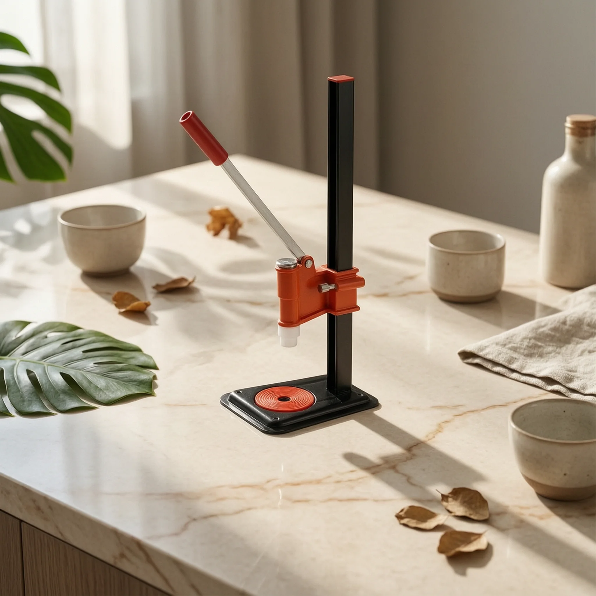 Tabletop Sealing Machine Manual Lever Press Height Adjustable Sturdy Base Perfume Bottle Card Insert Sealer