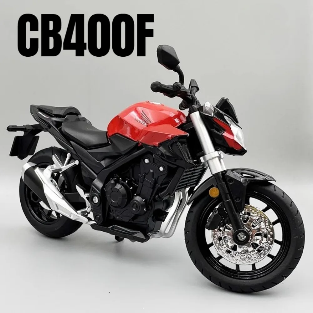 1:12 هوندا CB400F HP4 نموذج دراجة نارية سيارة لعبة ضوء الموسيقى امتصاص الصدمات المحرك عجلة القيادة نماذج مصغرة هدايا للأولاد