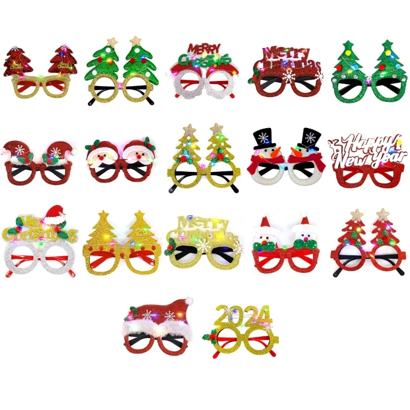 Christmas Costume Accessories LED Party Glasses Perfect for Carnivals Graduation Party Sunglasses Photostudio Decoration