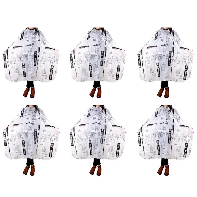 

【COMELY】6X салон для взрослых, парикмахерское платье, накидка, парикмахерская, ткань для стрижки волос, черная