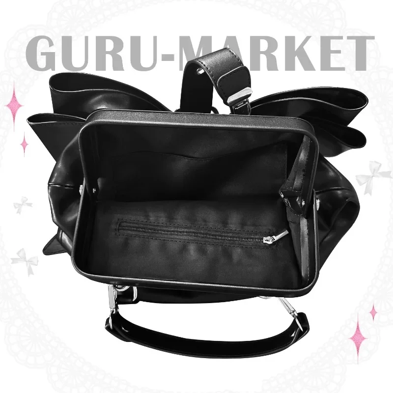 3way Lolita Bag 2024 Sweet Uniform Backpacks Teenage Girls Spring Elegant Bow JK Handbag Chic Designed Bolsas Mujer