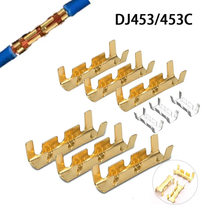 453 /453C U-shaped terminal tab cold inserts terminal wire connector terminales electricos small teeth terminal 0.3-4.0mm²