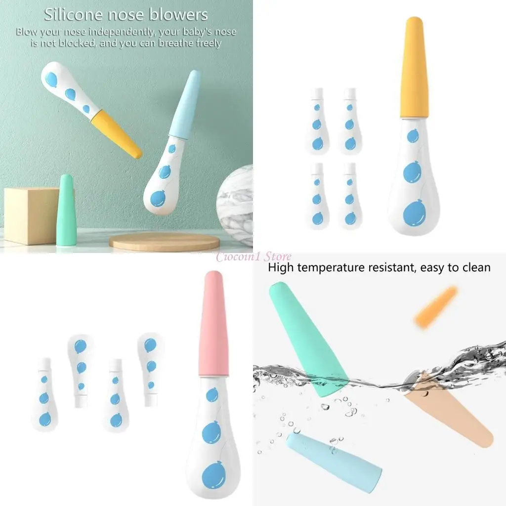 

Y1UB Baby Nose Cleaner Mucus Extractor with Silicone Tip for Gentle and Effective Use