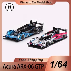 In Stock Minigt 1:64 24h Lemans Acura Arx-06 Gtp #60 #10 Alloy Miniature Diecast Model Acura Racing Toys Car Kids Christmas Gift