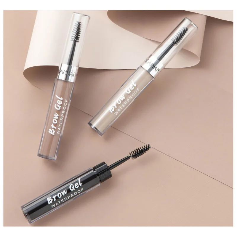 Lápiz de cejas líquido opcional de 8 colores, tinte de doble cabeza, resistente al agua, sin manchas, fácil de colorear con cepillo para cejas, productos de belleza