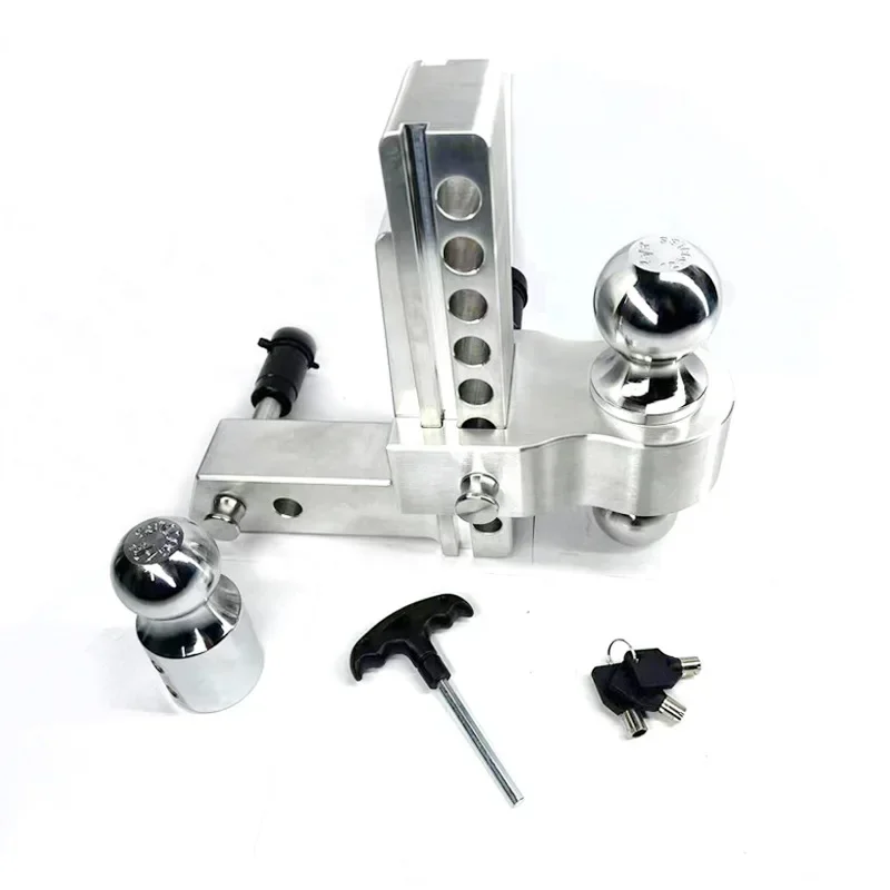 Off-road vehicle aluminum alloy adjustable trailer arm natural color