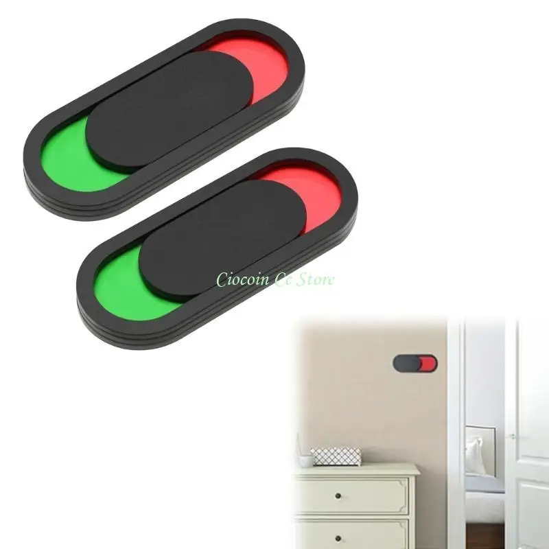 X90F 2Pcs Occupied Sign for Bathroom Door Vacant Occupied Privacy Sign Slider Indicators Sign for Office and Toilet Restroom