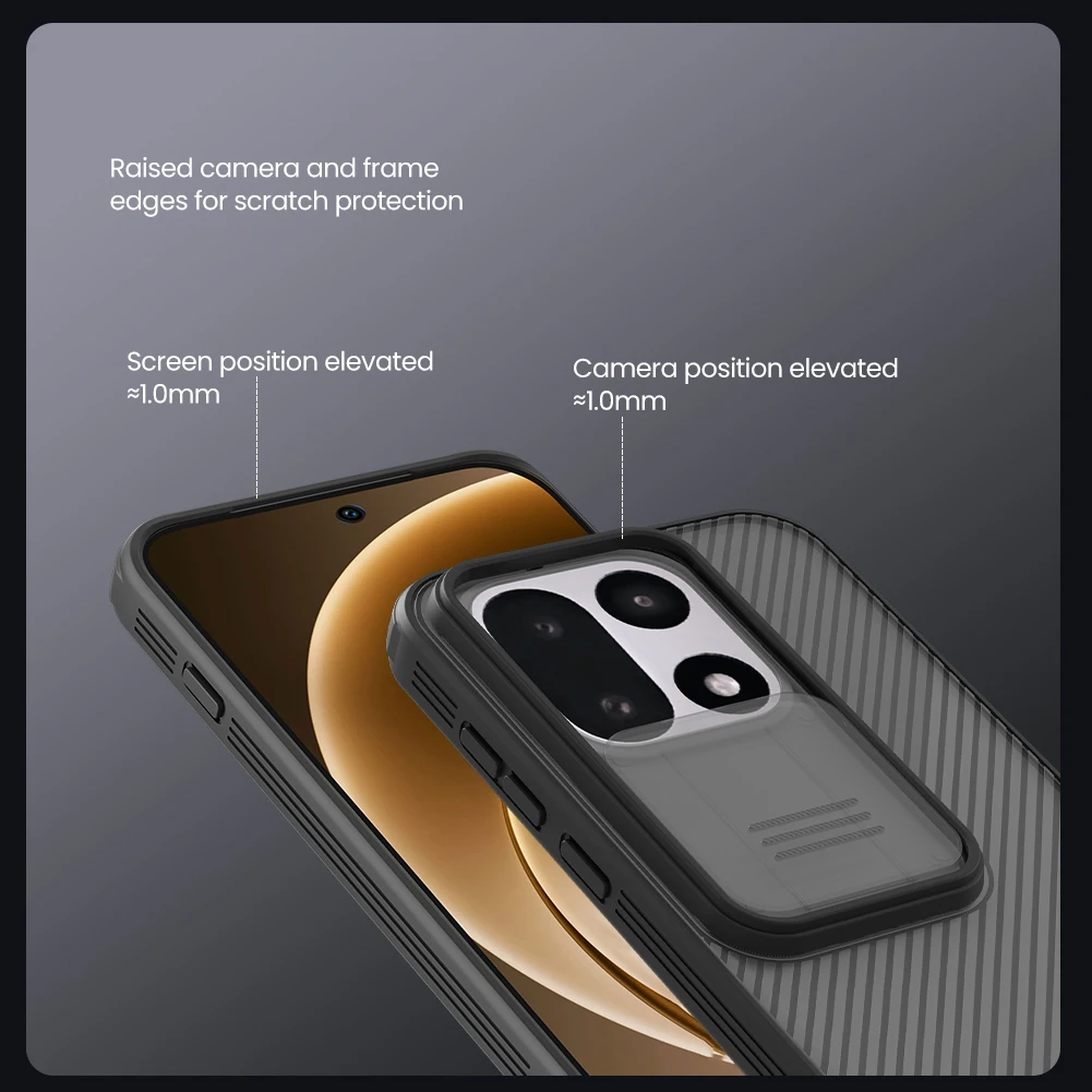 Für Oneplus 15 Hülle NILLKIN Passgenaue Hülle Camshield Schutzhülle Objektivschutz PC+TPU – Detail 9